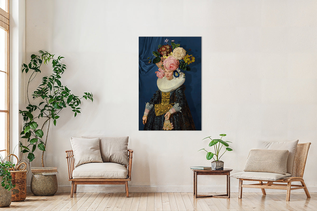 Portrait of a Woman – Royal Blue