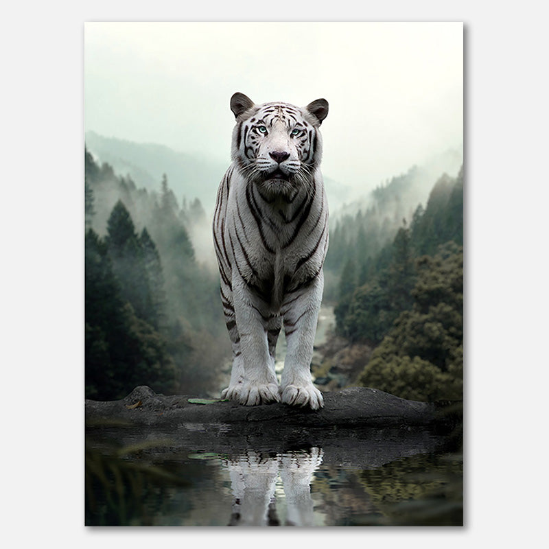 Tiger White Reflection
