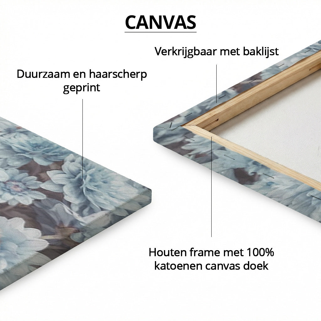 Birth Poster Lion Blue