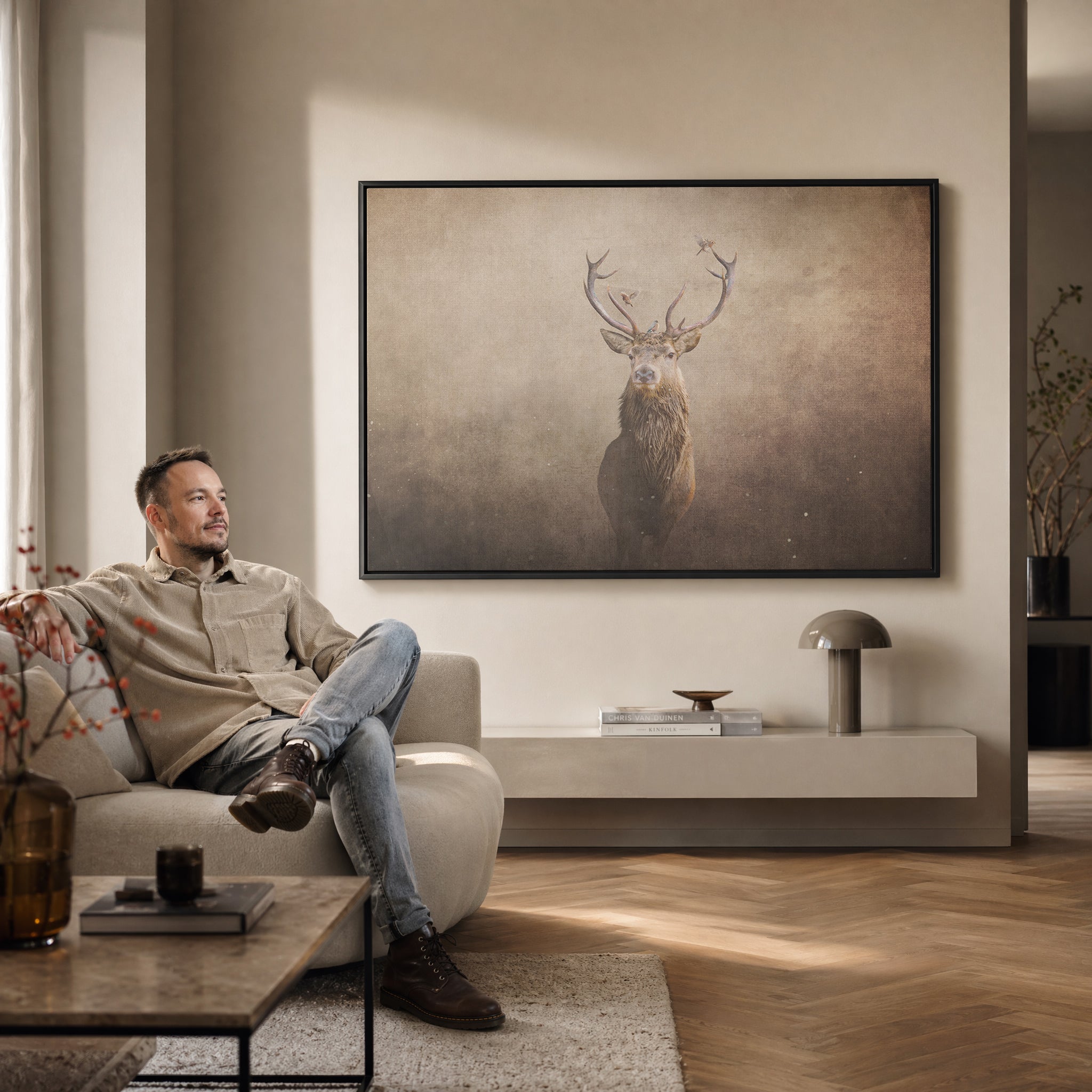 Deer with Birds Light LS EU
