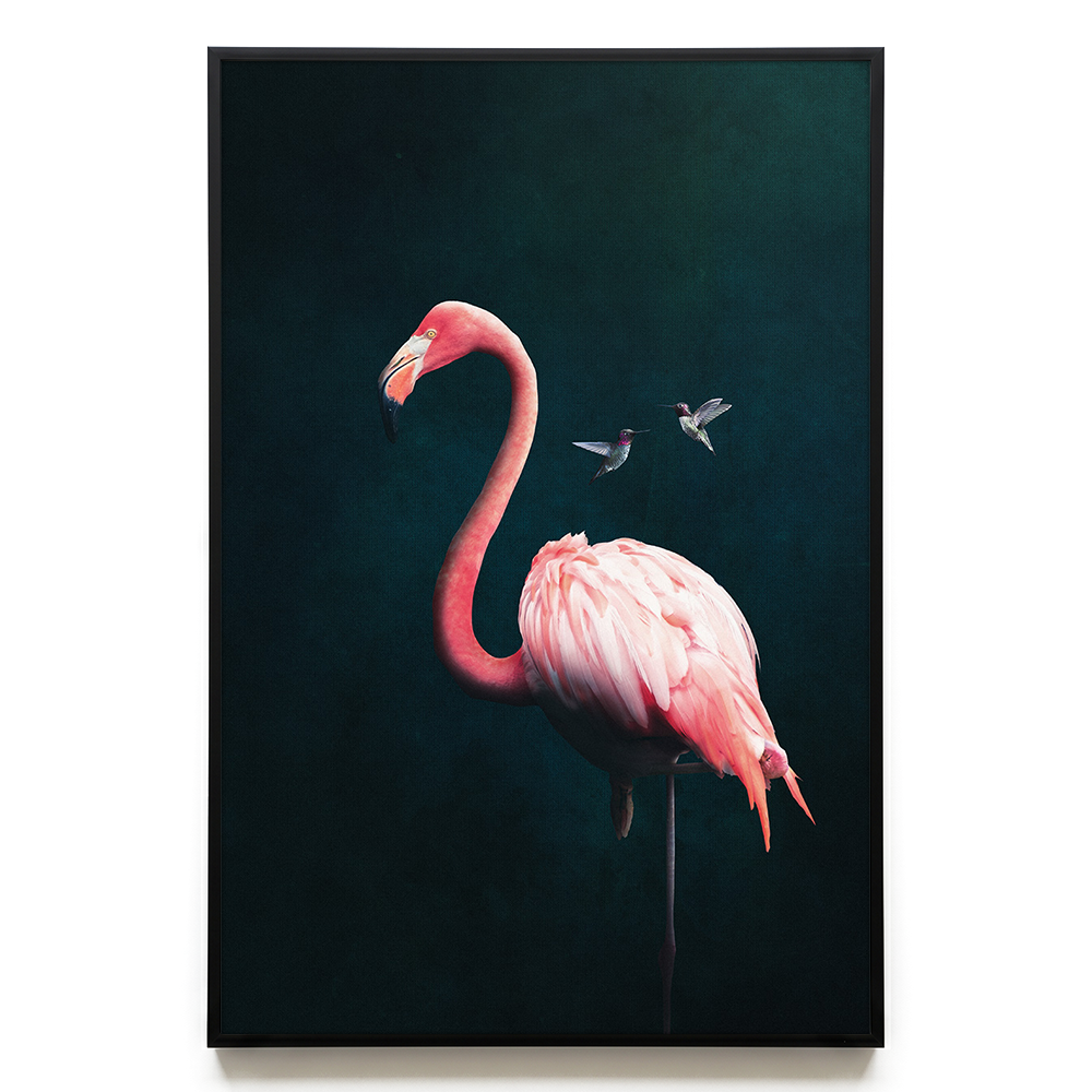 Flamingo with Hummingbirds EU