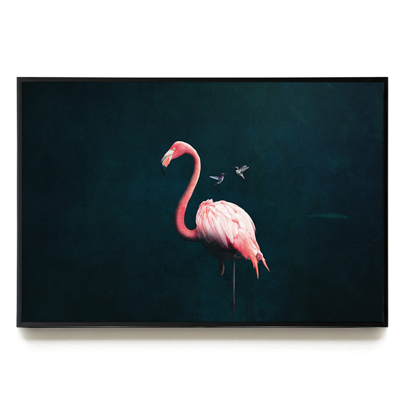 Flamingo with Hummingbirds LS EU