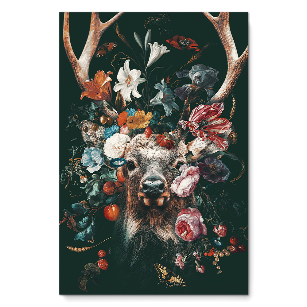 Floraler Hirsch