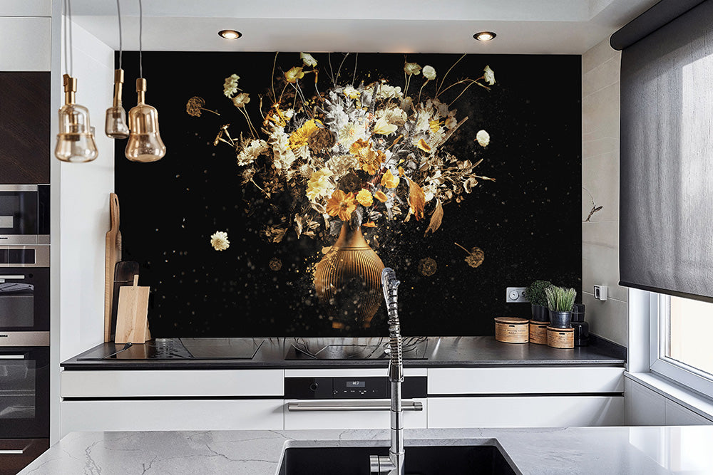 Flower Explosion 3 Kitchen Backsplash