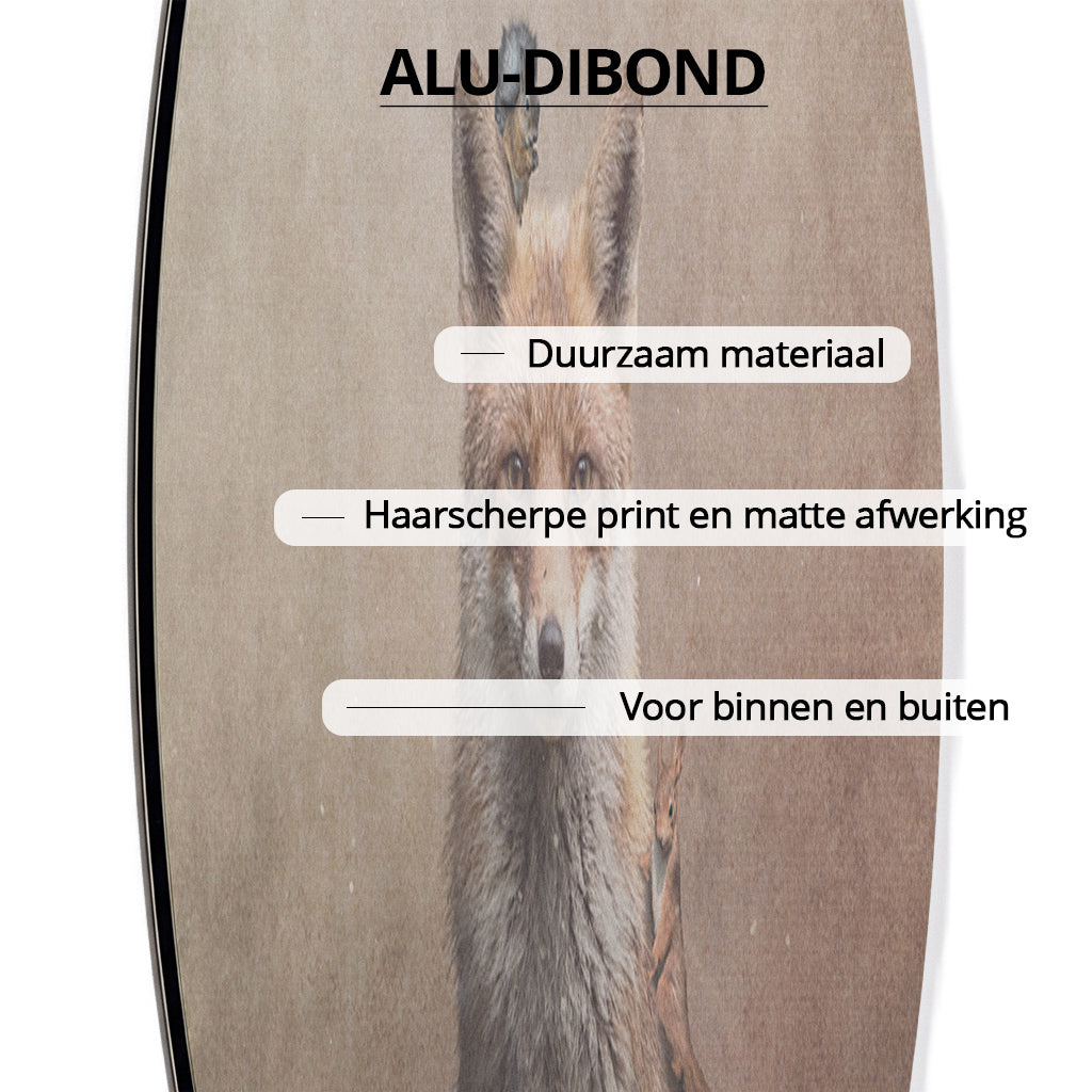 Fox with Squirrels Light RND