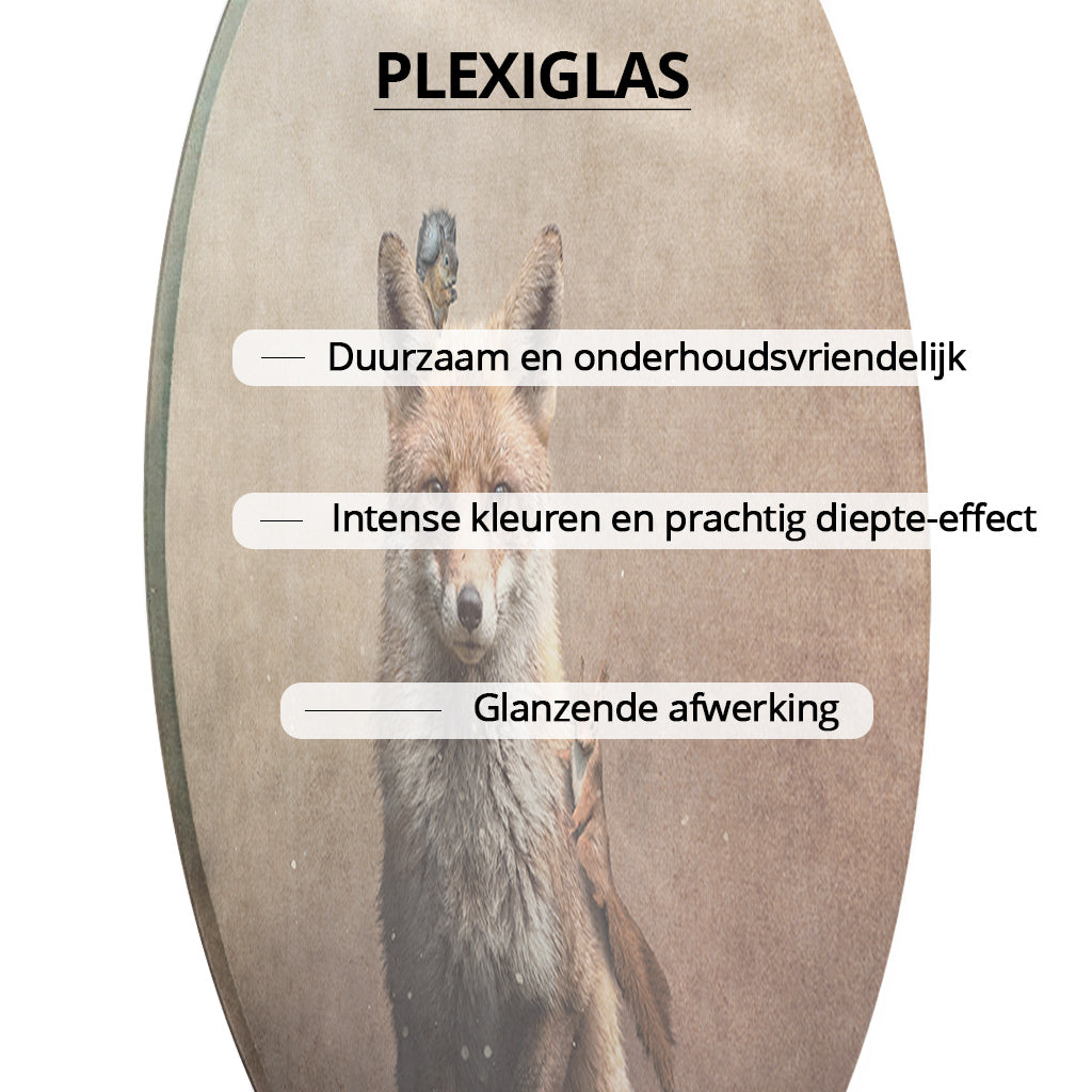 Fox with Squirrels Light RND