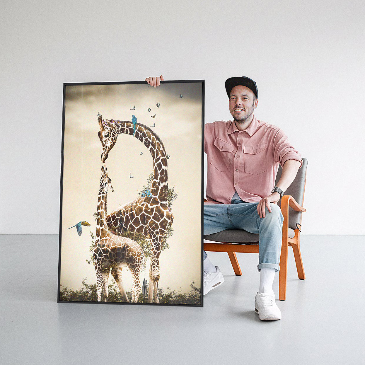 Giraffe and Calf EU