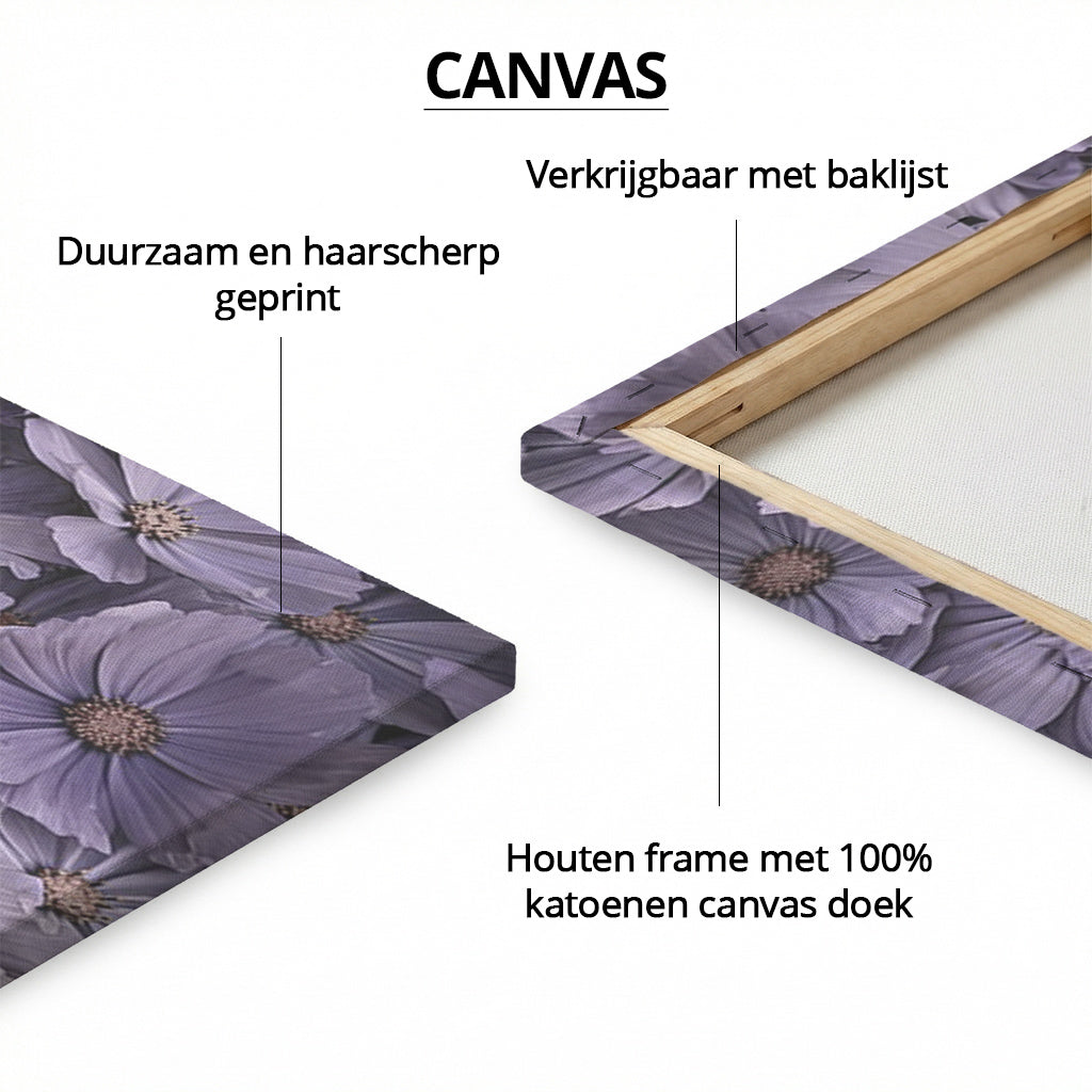 Geburtsplakat Kätzchen Lila