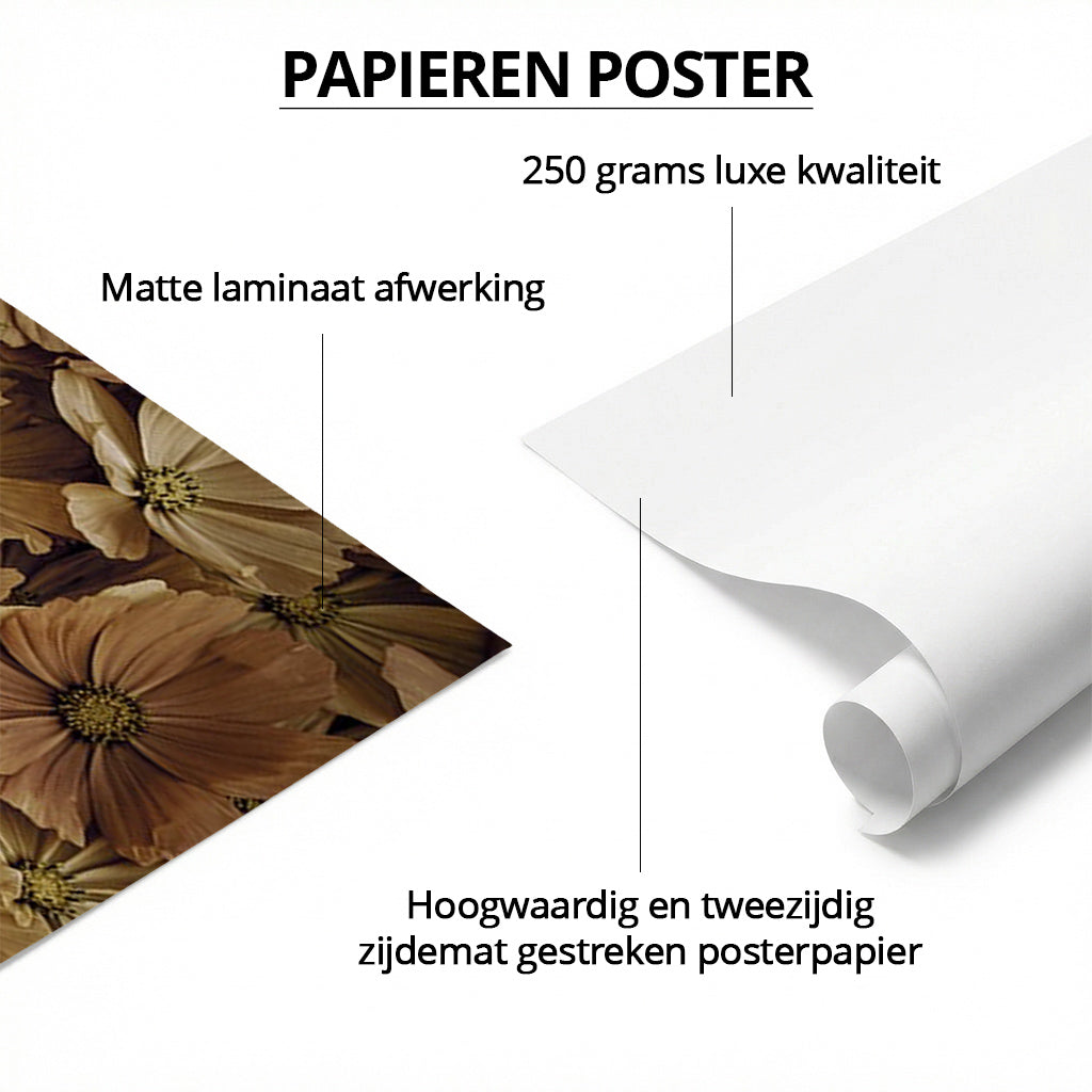 Birth Poster Kitten Yellow