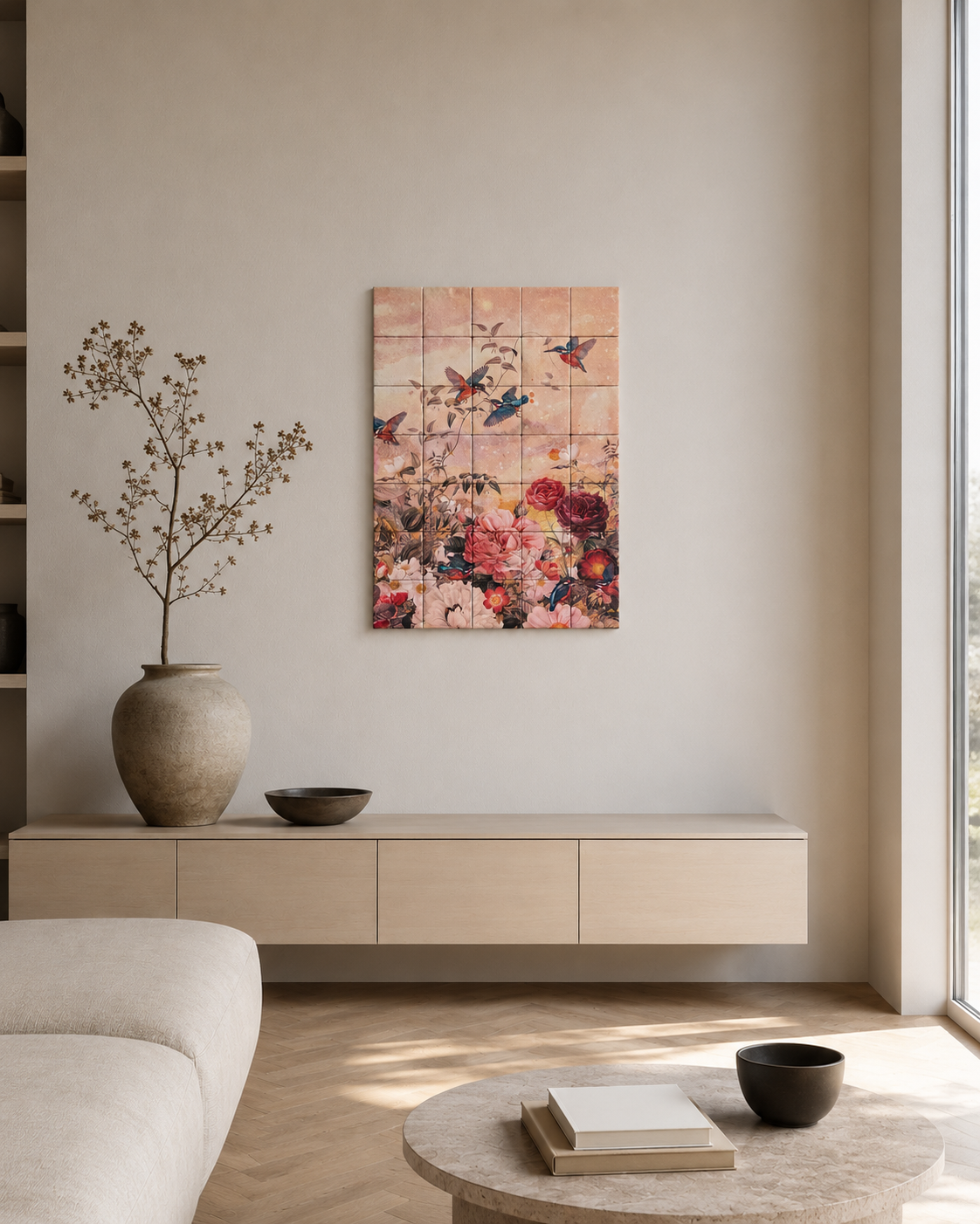 Originals - World of Kingfishers - Tegel Tableau - 50 x 70 cm