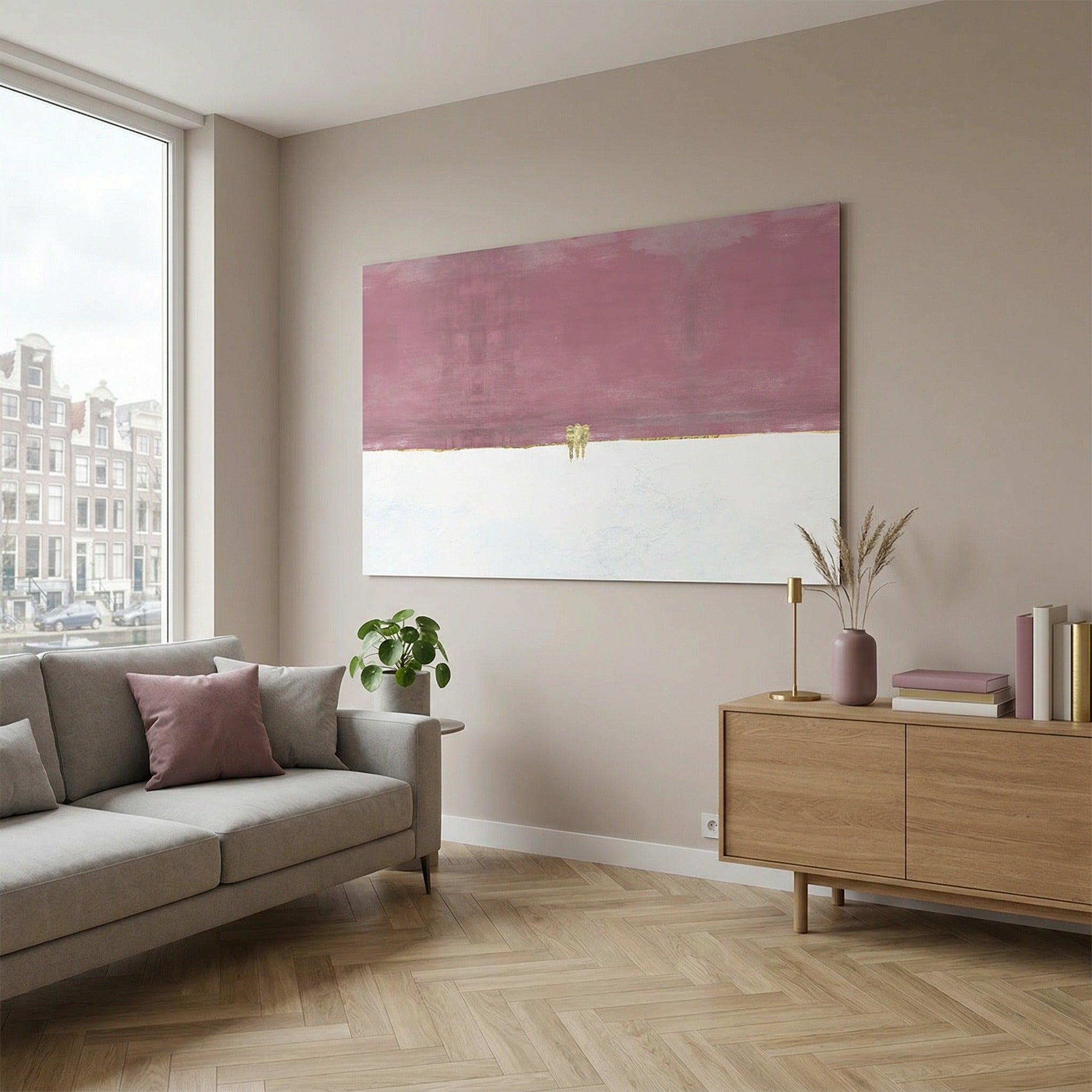 Three Little Birds Soft Pink LS