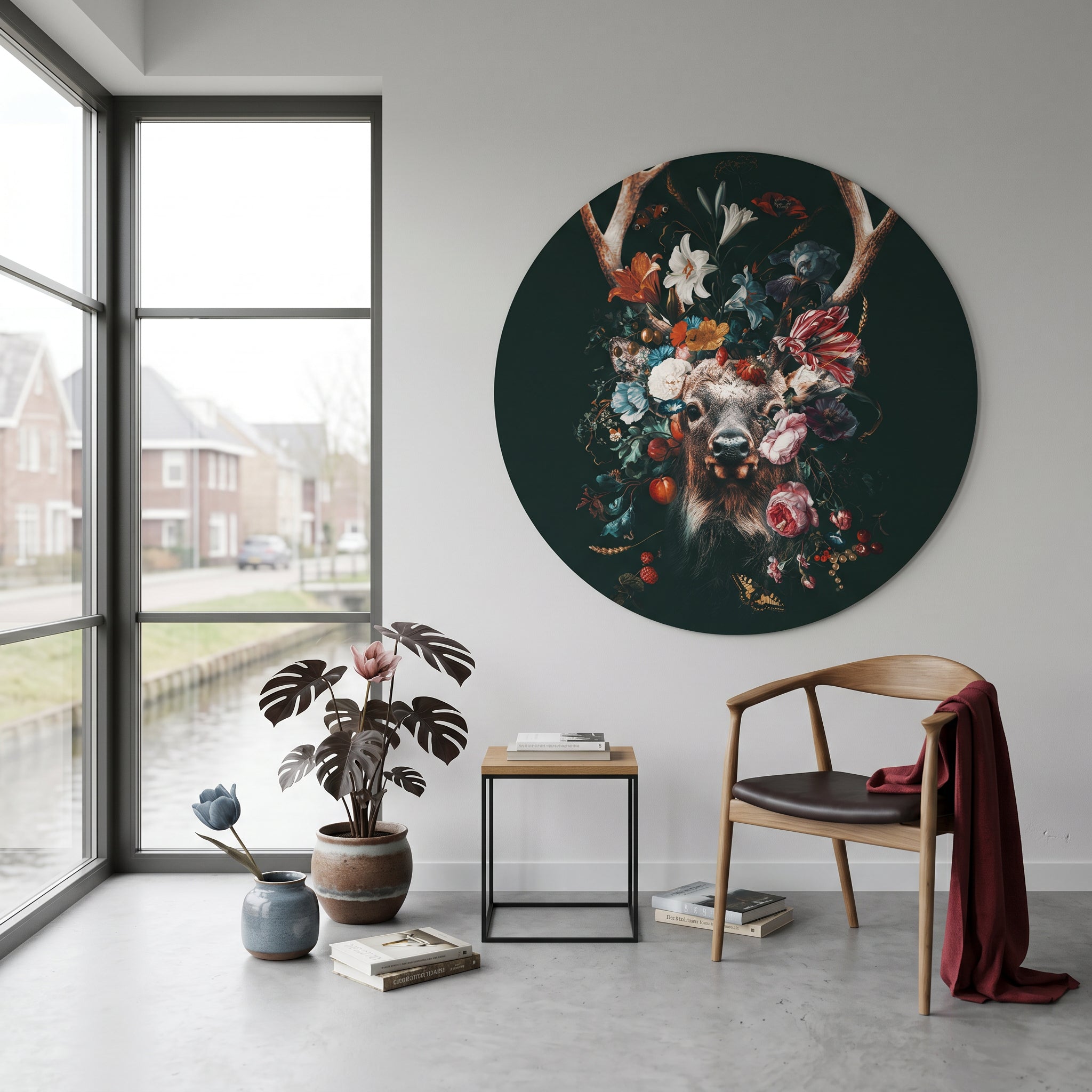 Floral Deer RND
