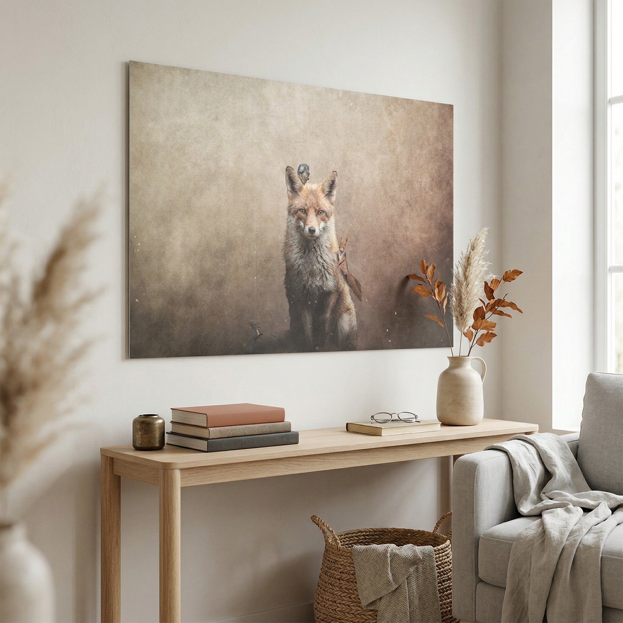 Fox with Squirrels Light LS