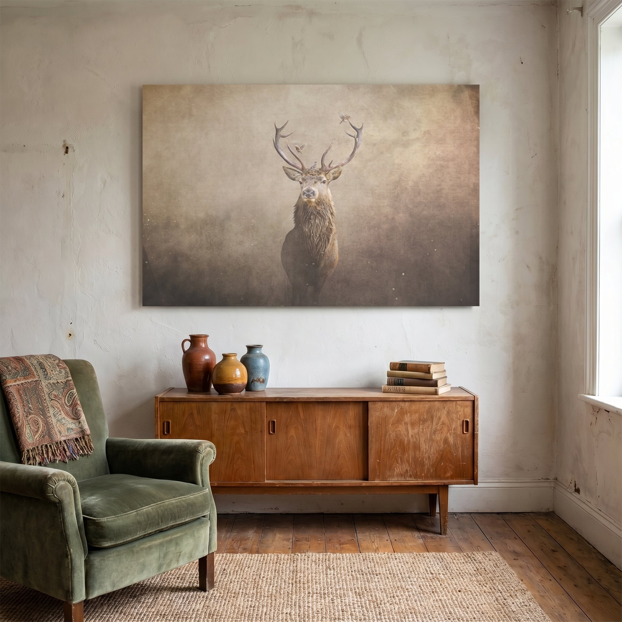 Deer with Birds Light LS