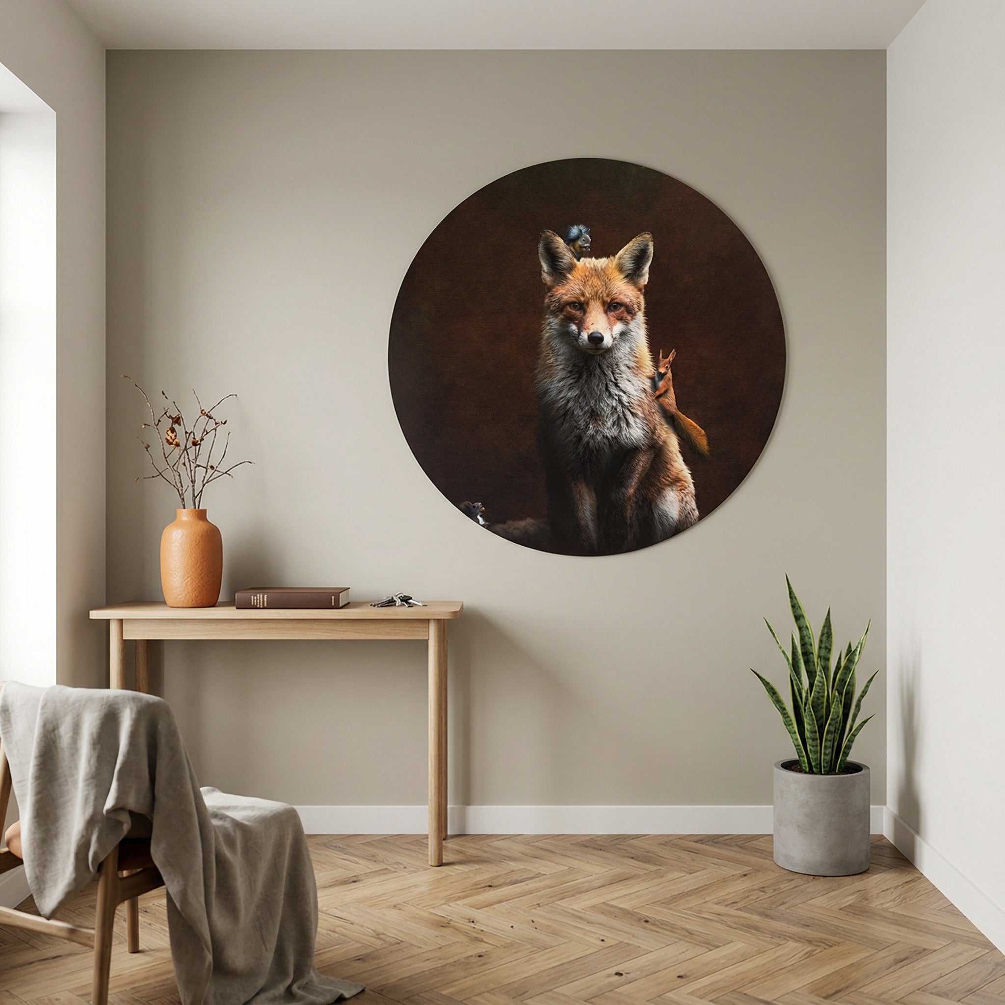 Fox with Squirrels RND