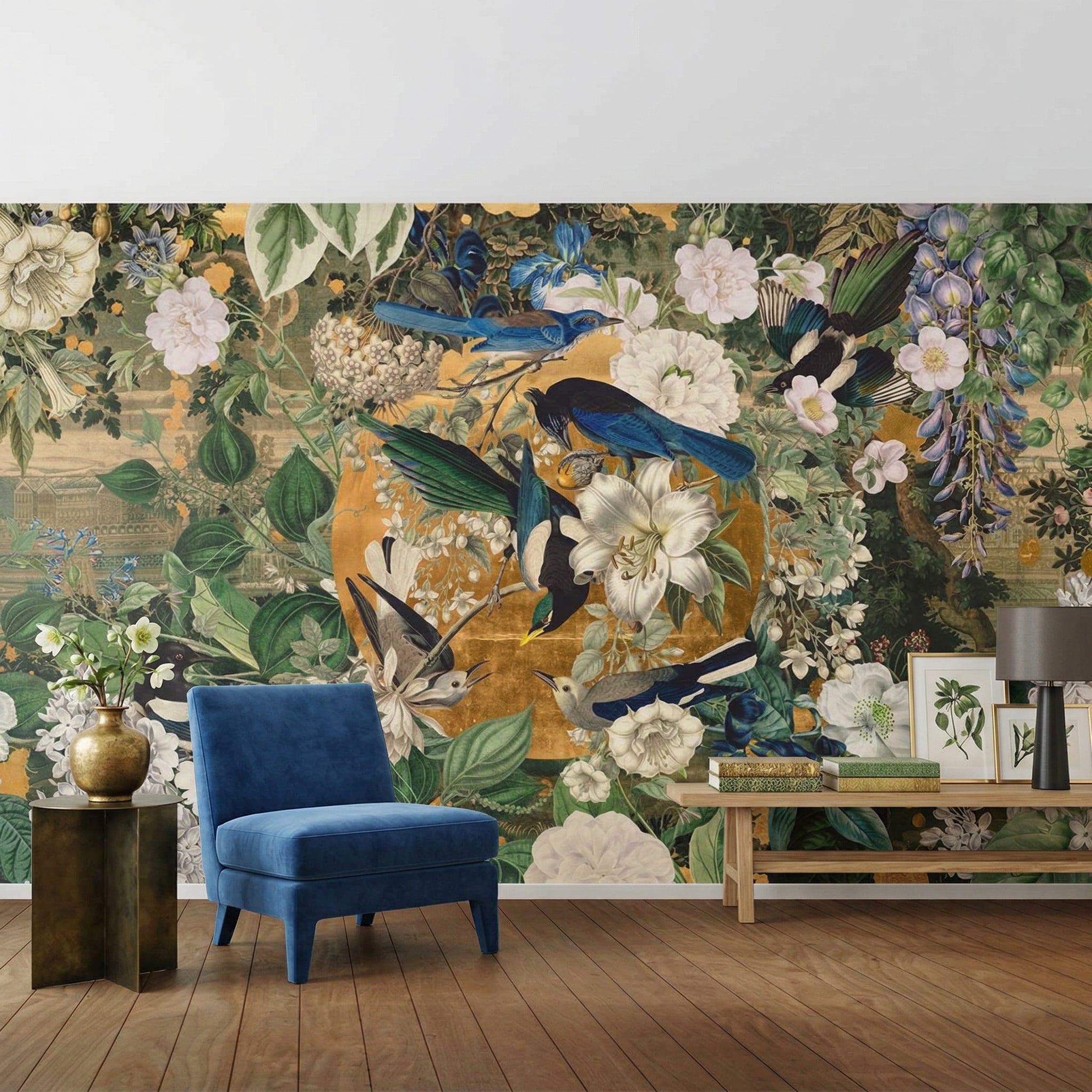 Garden of Birds Wallpaper
