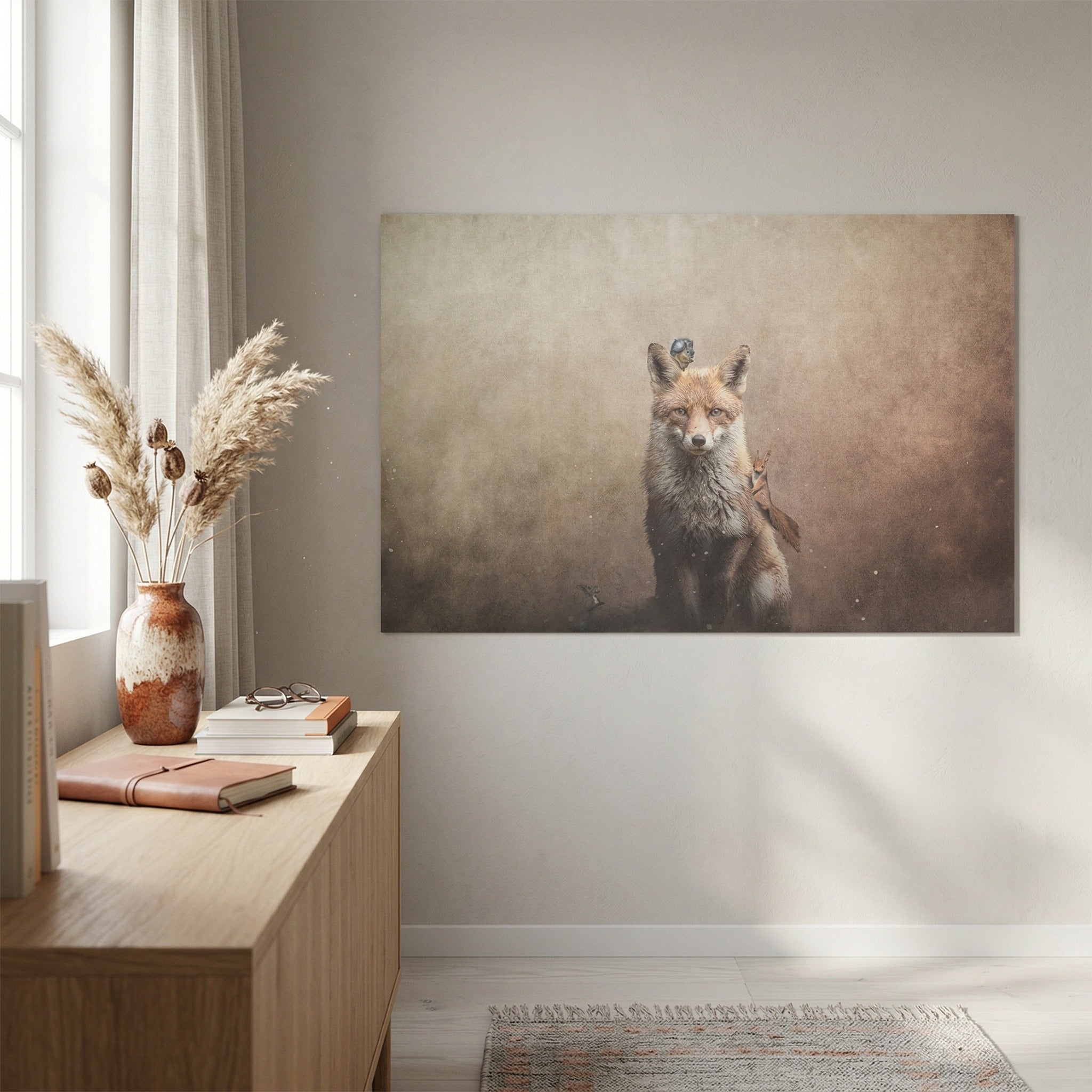 Fox with Squirrels Light LS