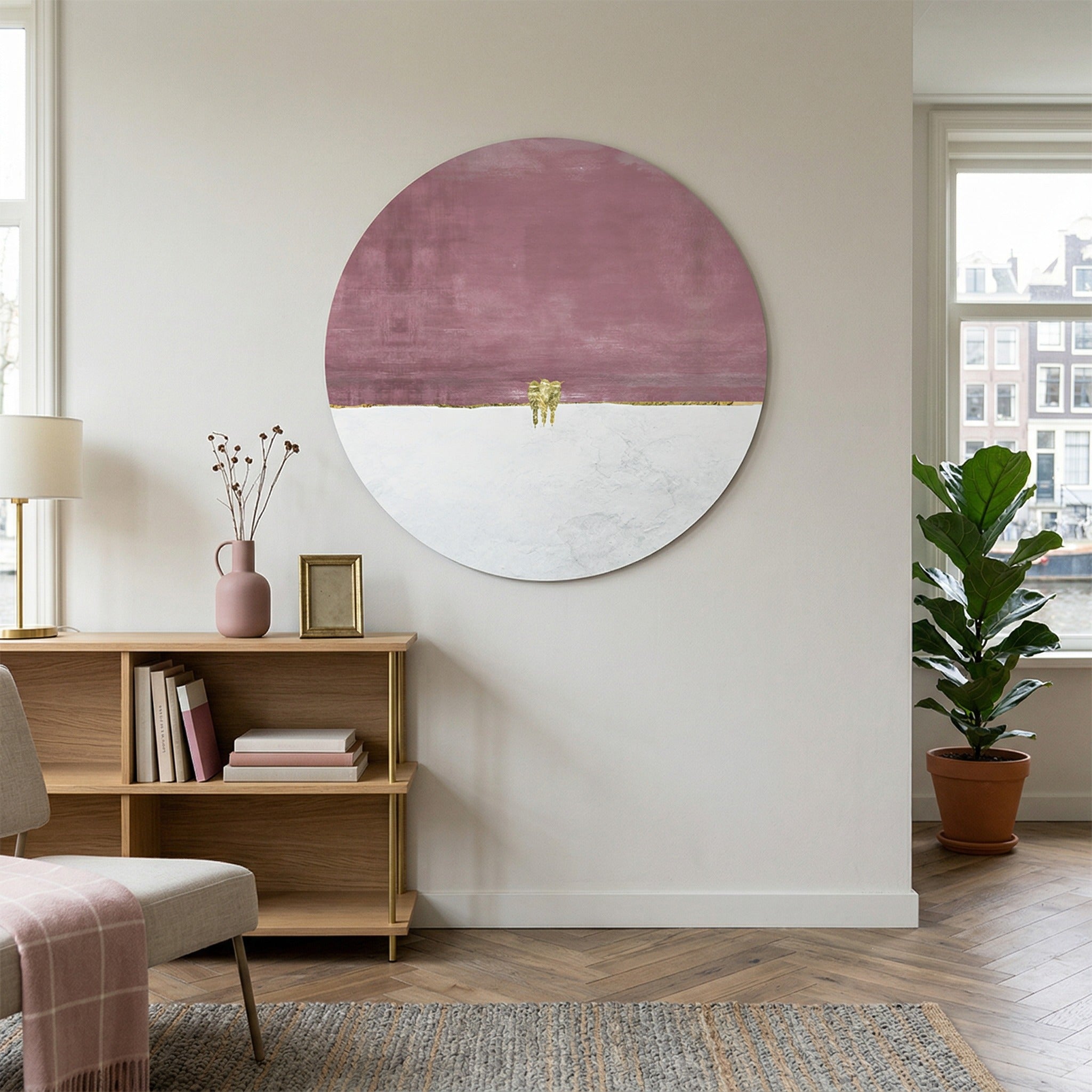 Three Little Birds Soft Pink RND