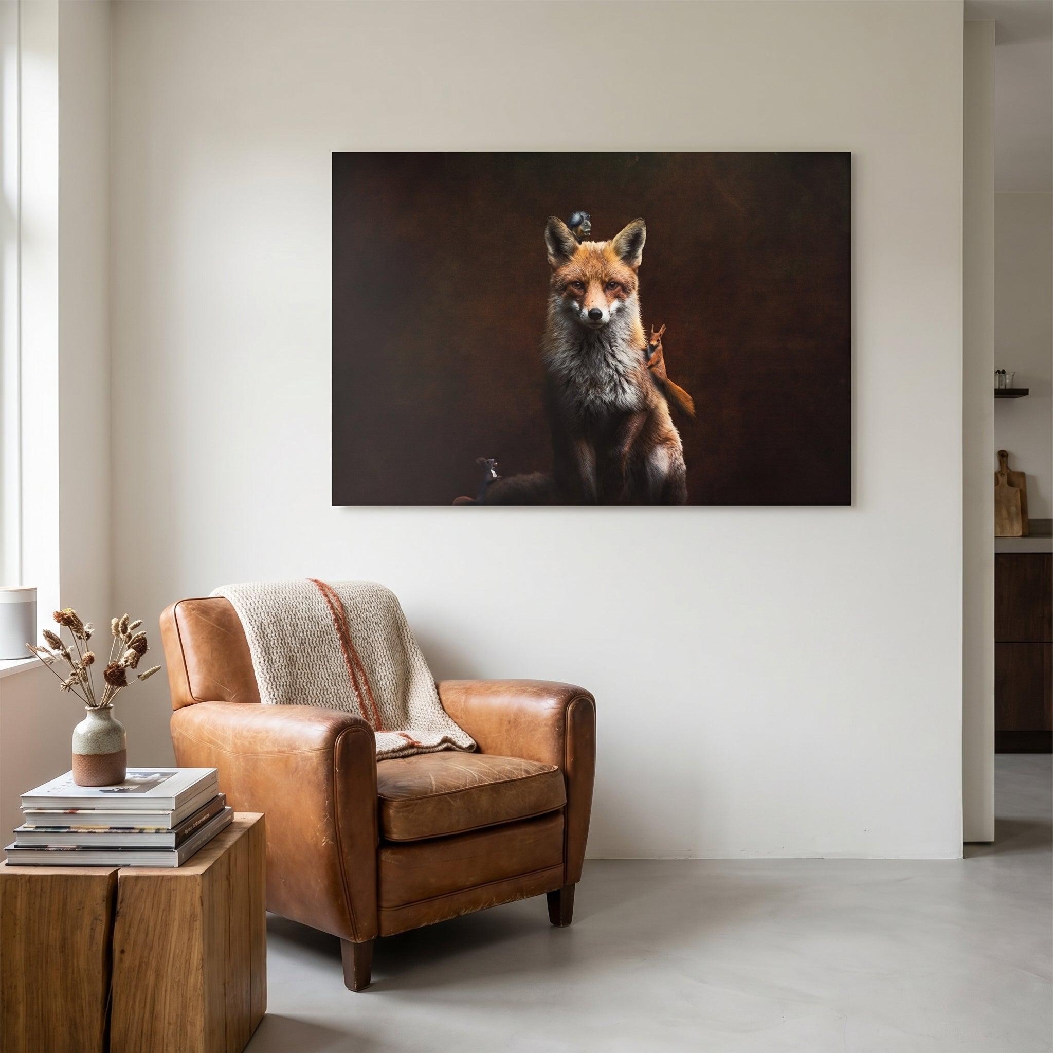 Fox with Squirrels LS