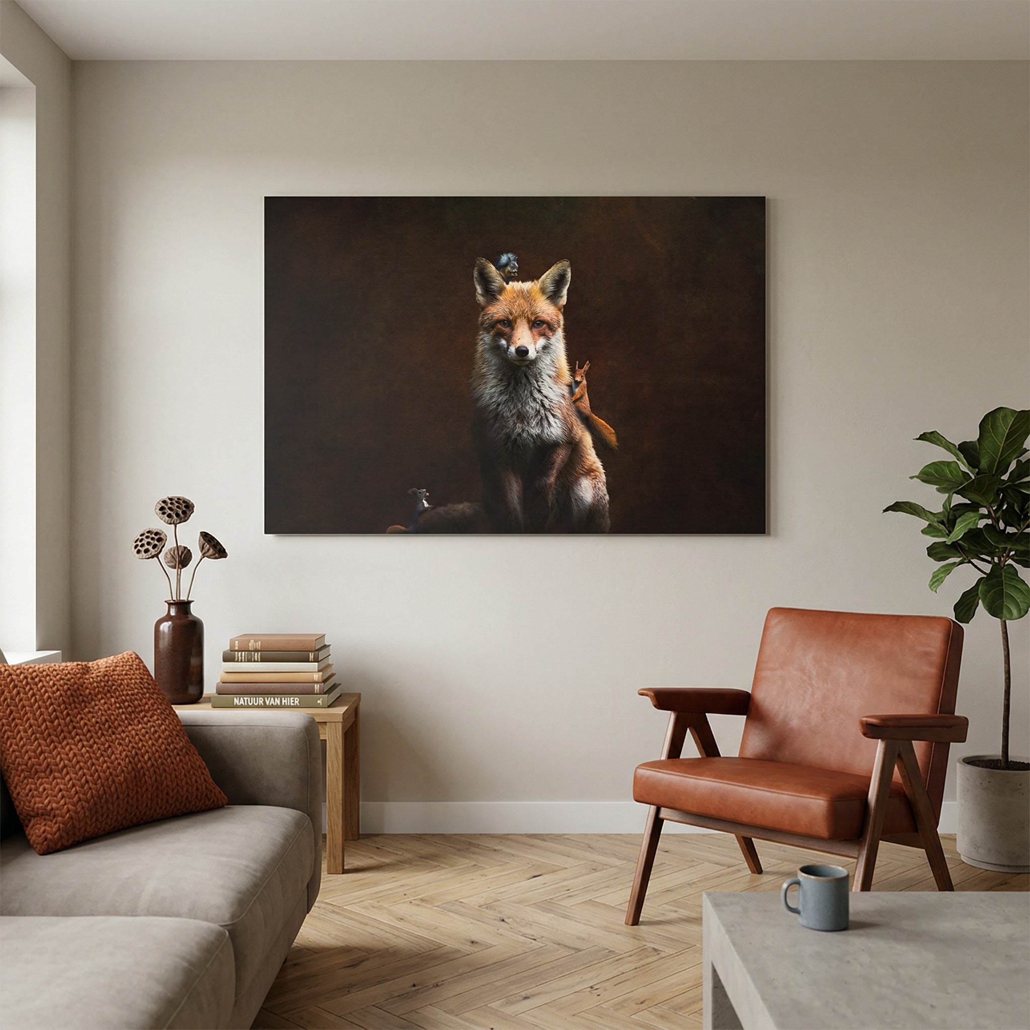 Fox with Squirrels LS