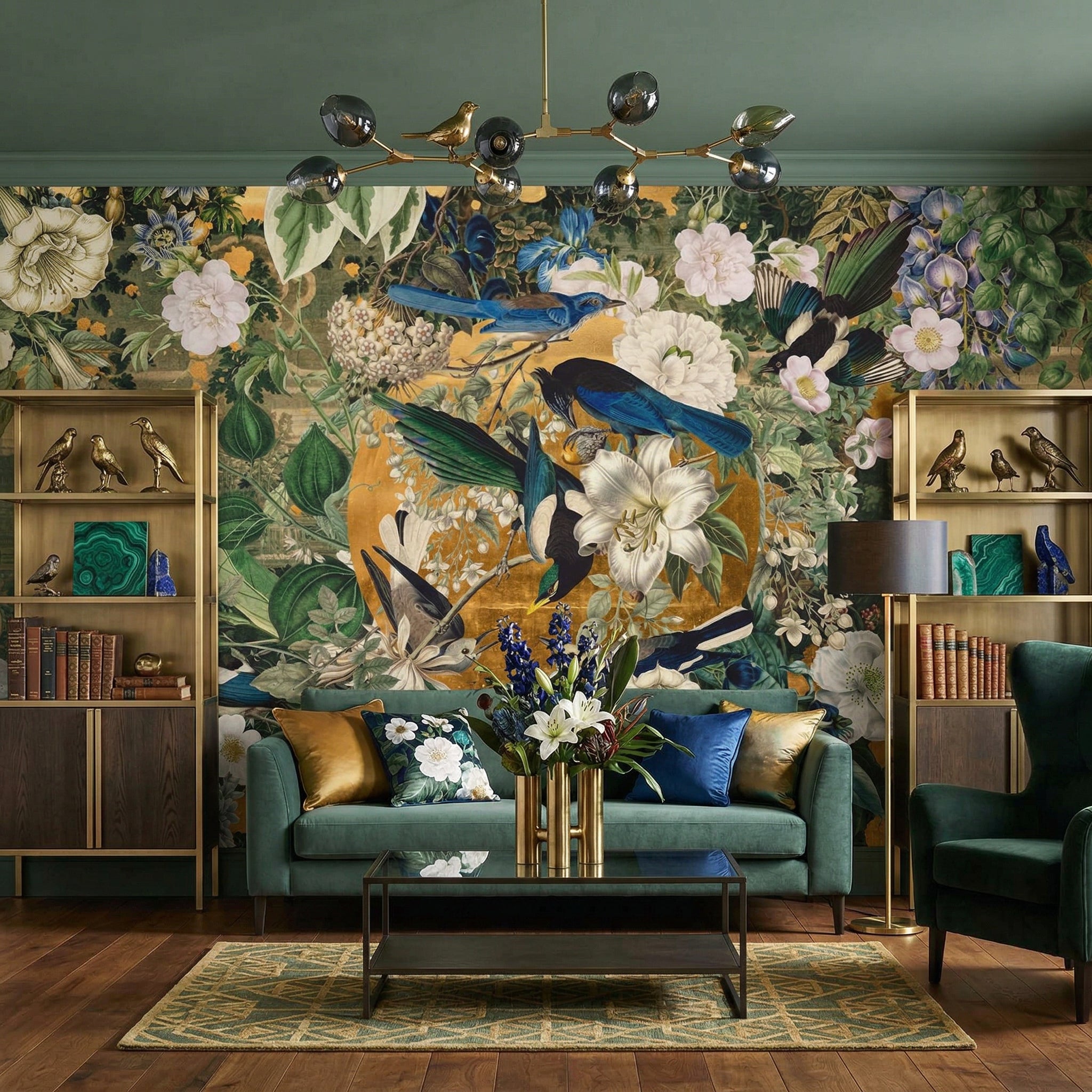 Garden of Birds Wallpaper