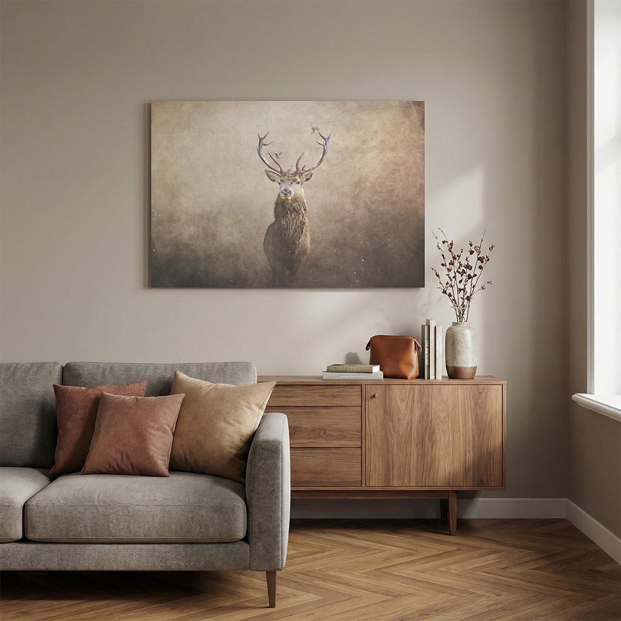 Deer with Birds Light LS