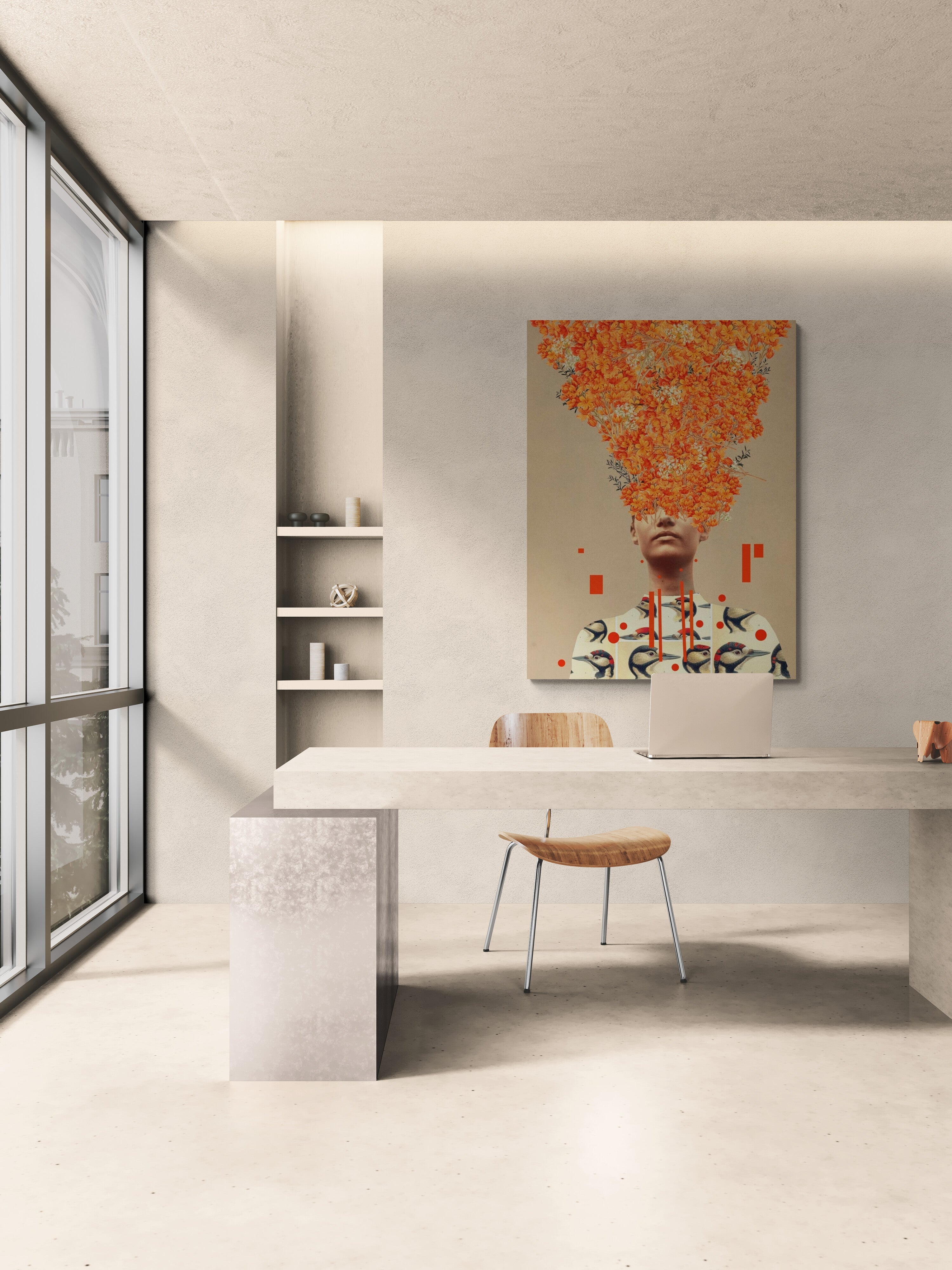 Vogel Flug im Herbst