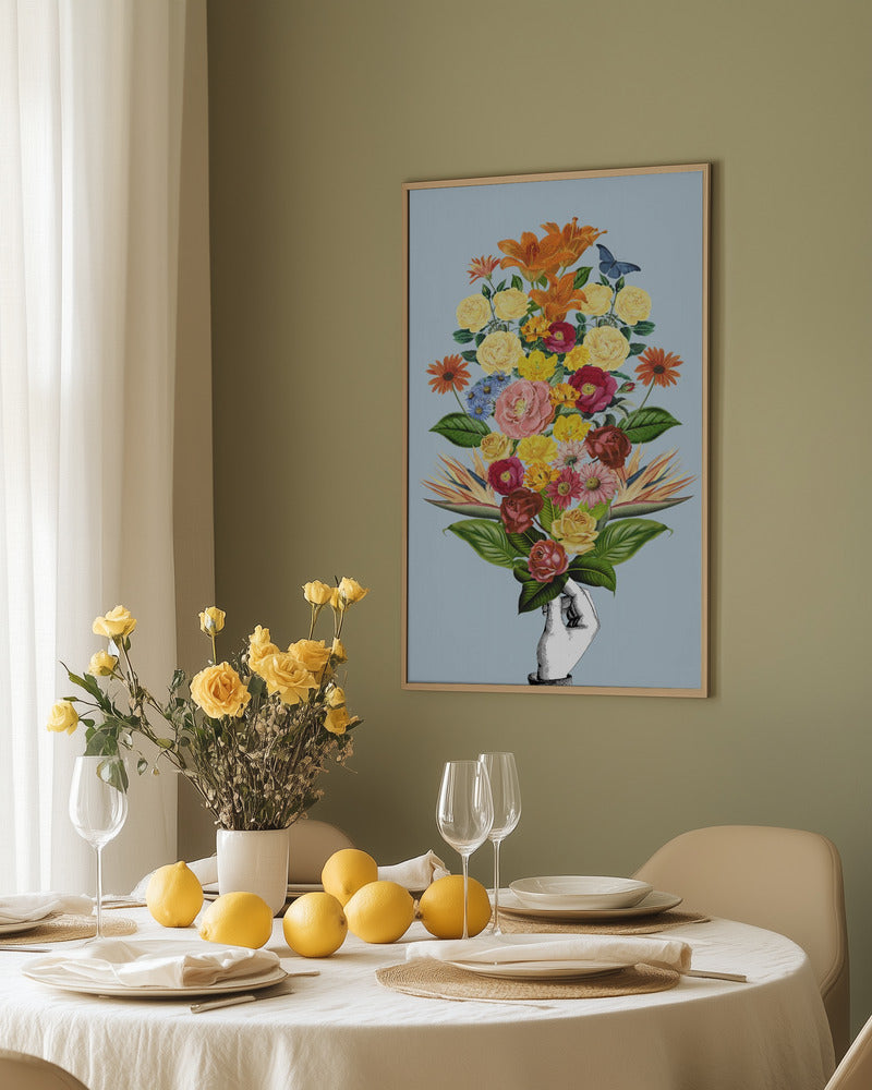 Botanical blue bouquet