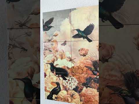 Tegel Tableau - Golden Paradise (40 x60 cm)