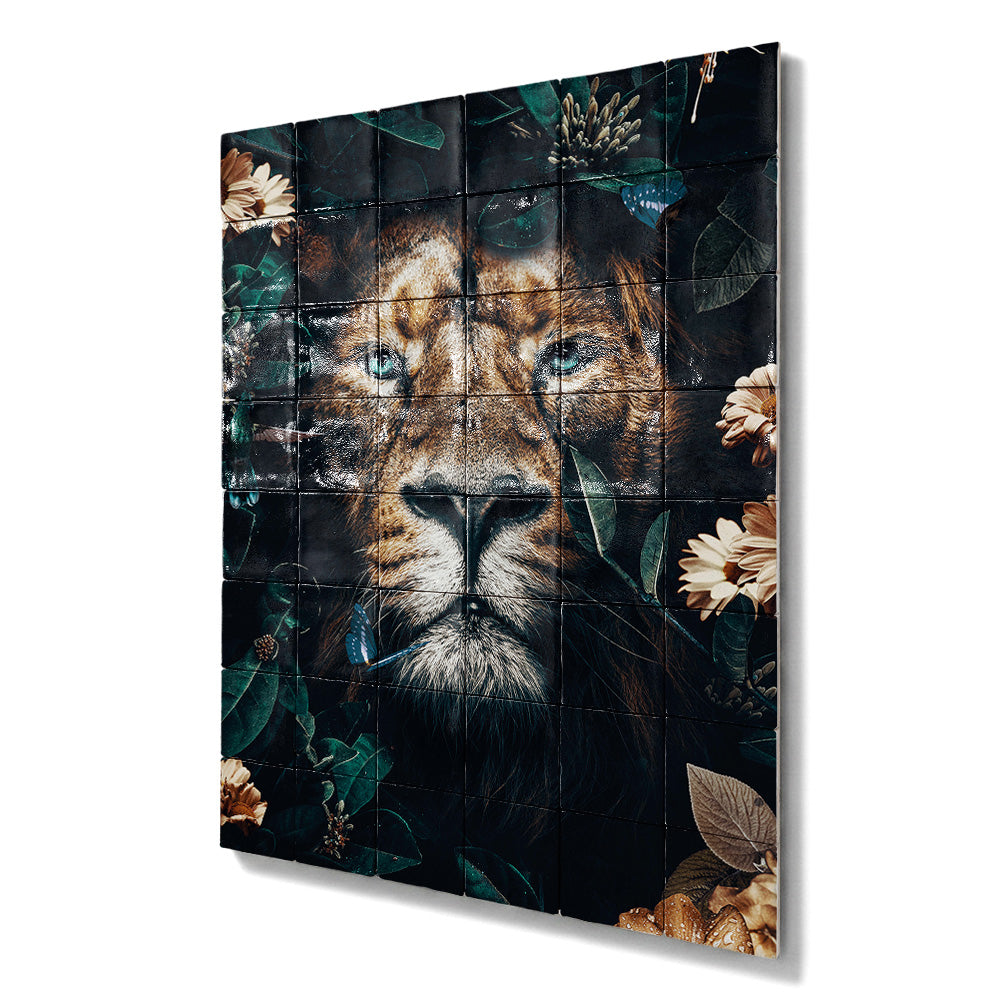 Tegel Tableau Lion