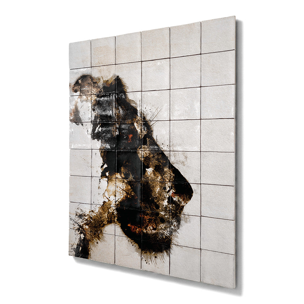 Tegel Tableau Lioness Contour