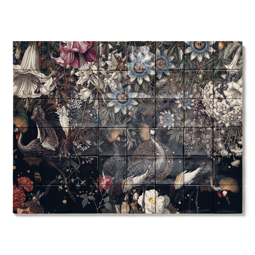 Tegel Tableau Midnight Cranes LS