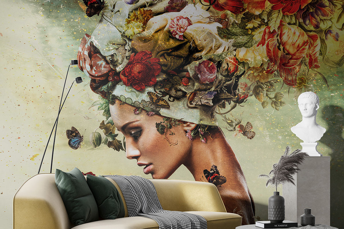 Flower Woman 4 Wallpaper