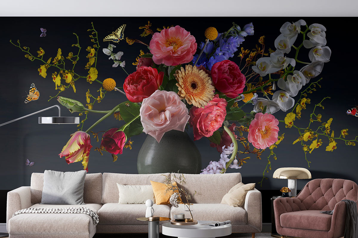 Royal Panorama Bloemstilleven Wallpaper