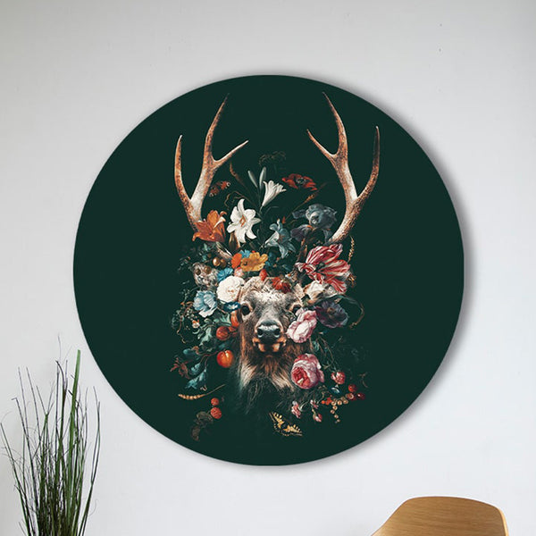 Floral Deer RND