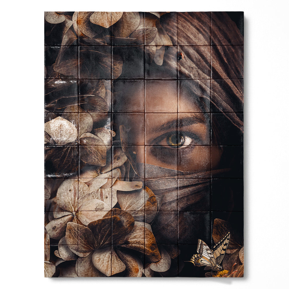 Tegel Tableau Scarfed Woman