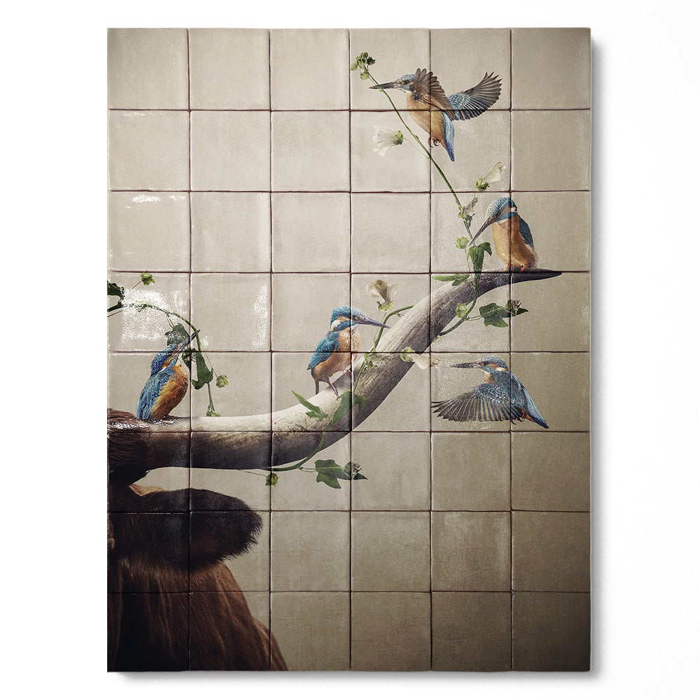 Tegel Tableau Kingfishers
