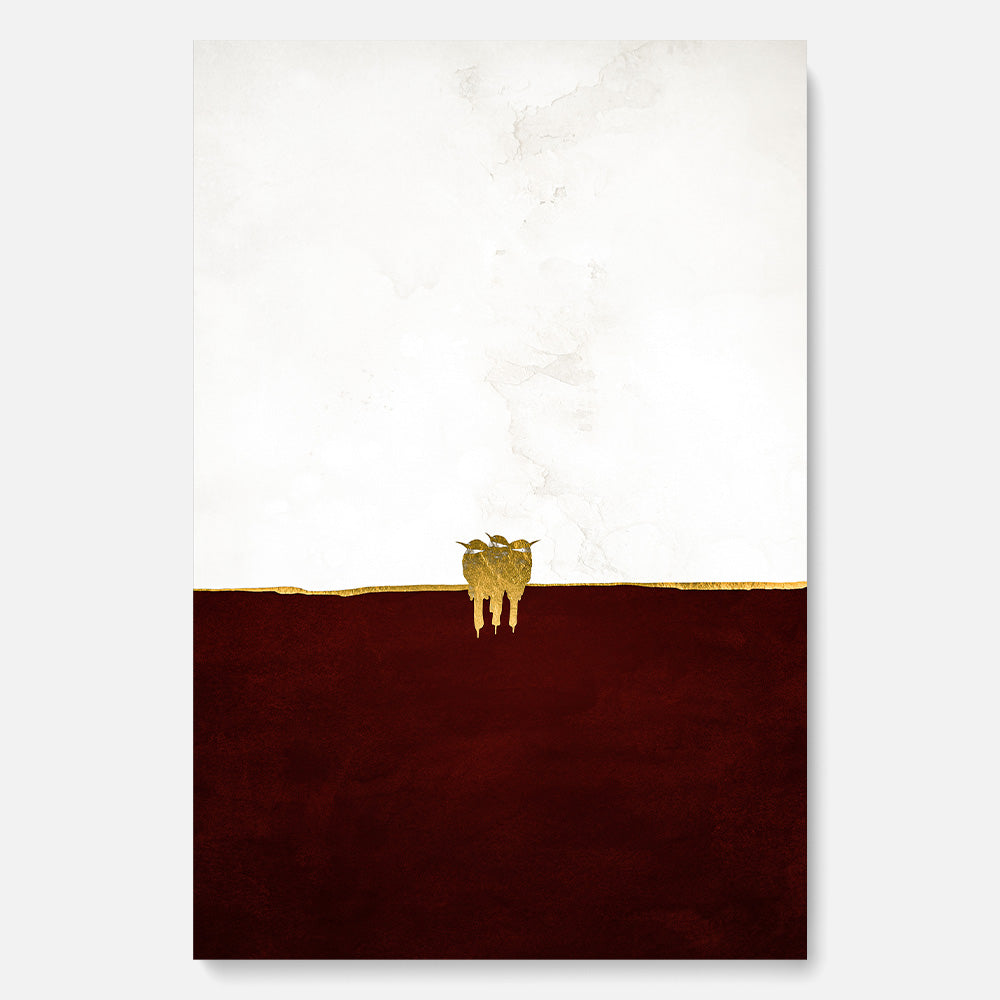 Three Little Birds White & Bordeaux