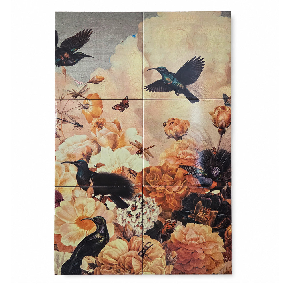 Tegel Tableau - Golden Paradise (40 x60 cm)