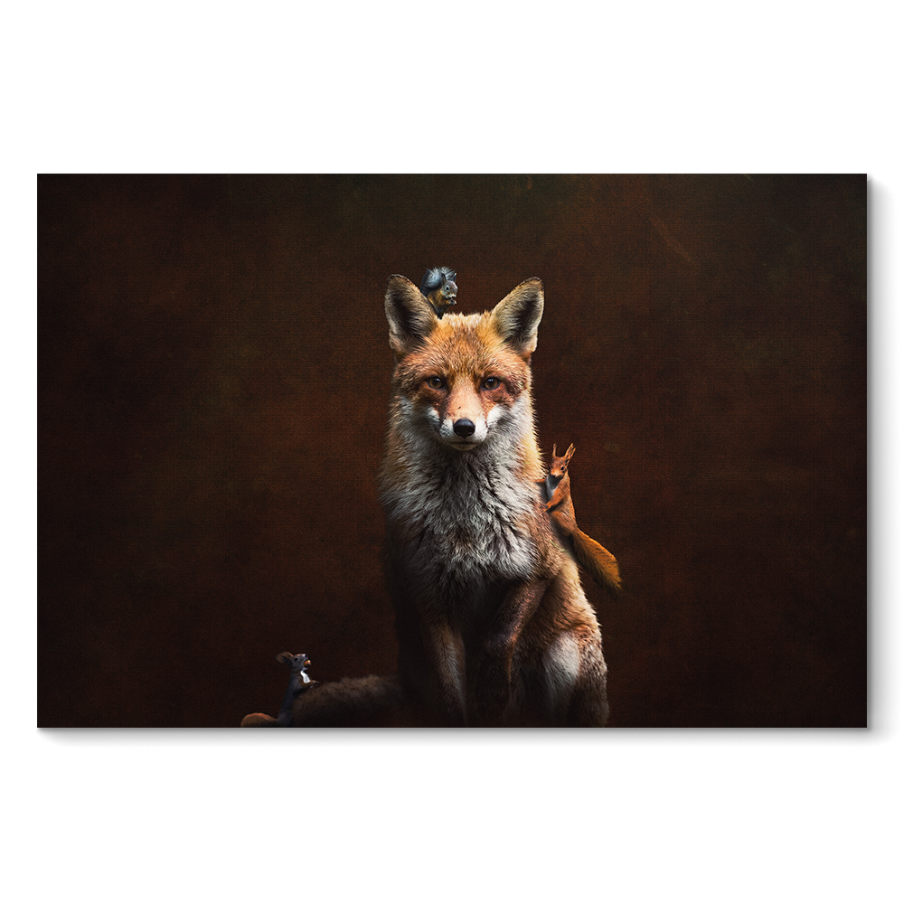 Fox with Squirrels LS