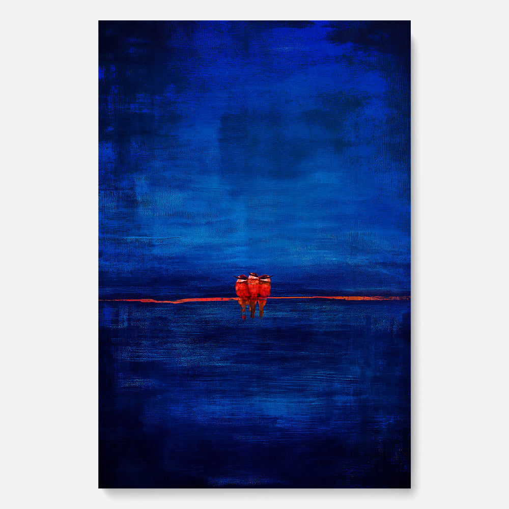 Three Little Birds Deep Blue