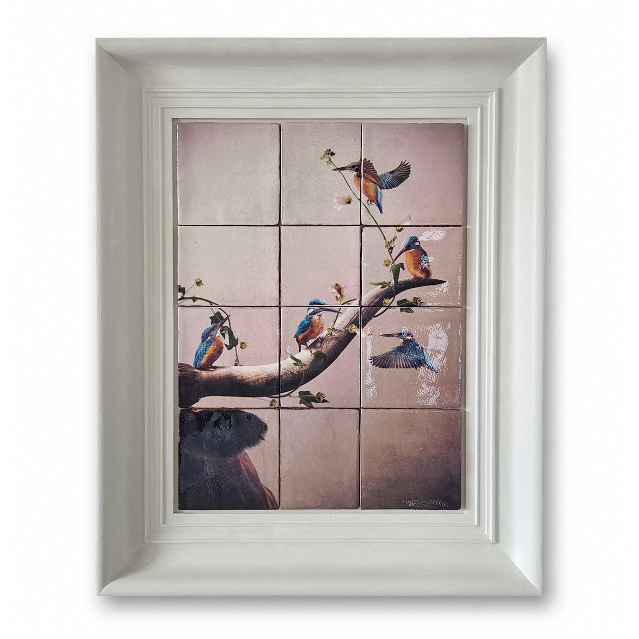 Originals - Kingfishers - Tegels in lijst - 43 x 53 cm