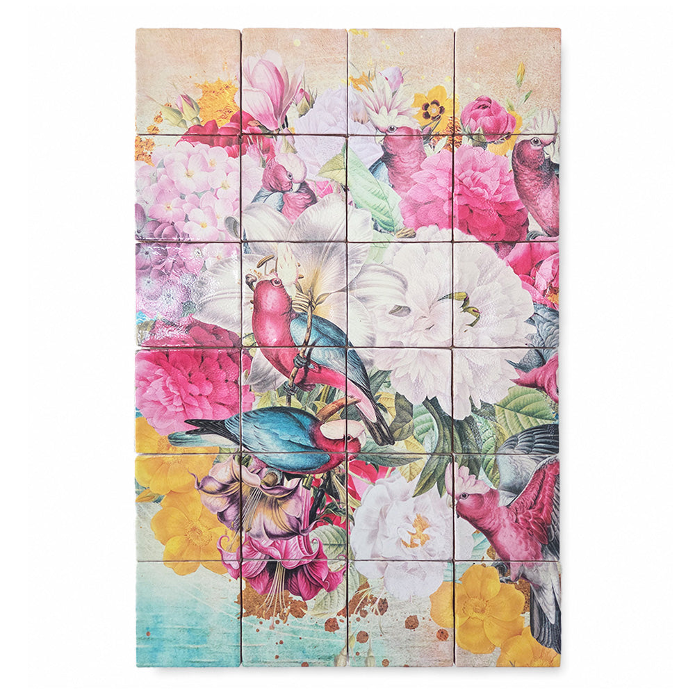 Tegel Tableau - Galah Cockatoo Heaven (40 x60 cm)
