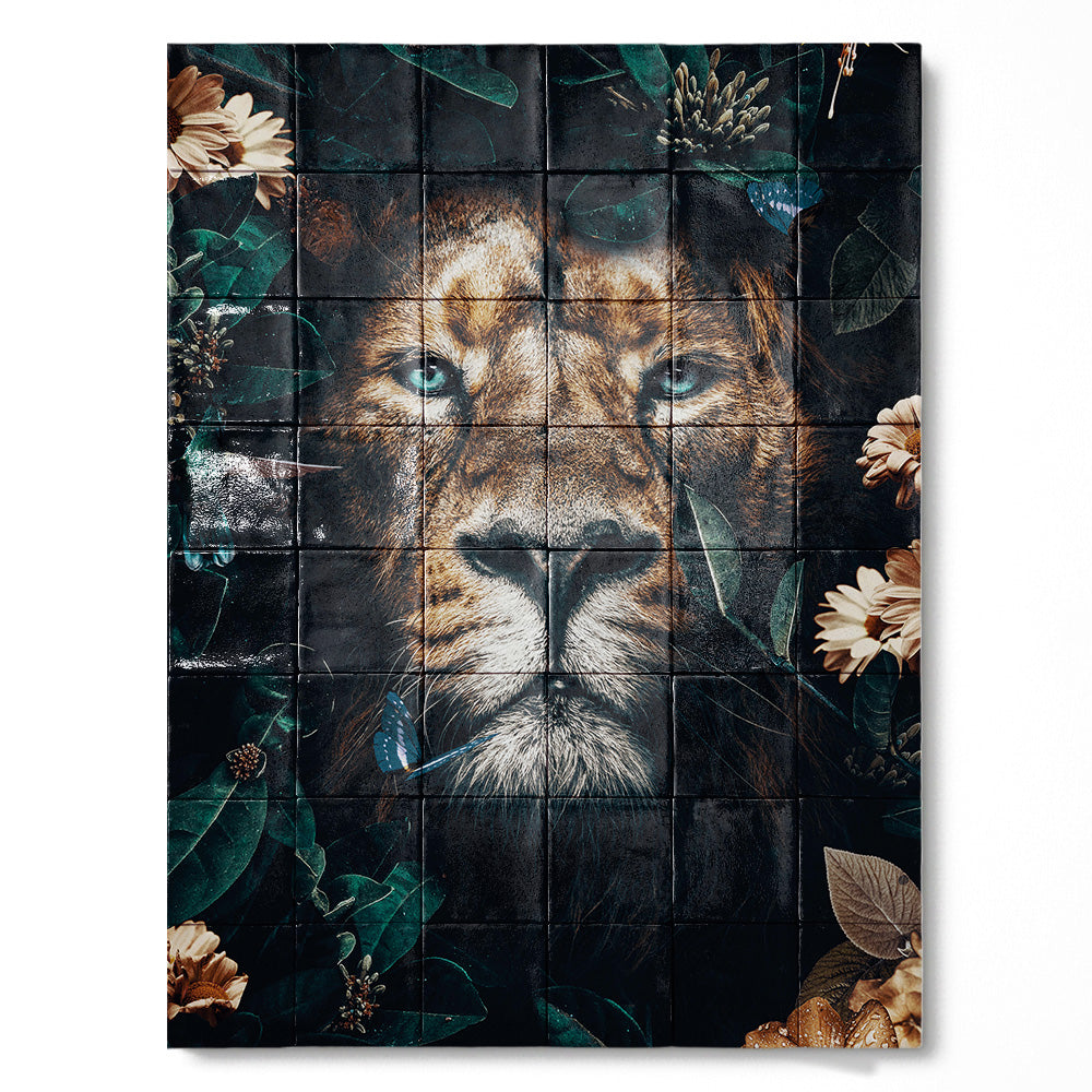 Tegel Tableau Lion