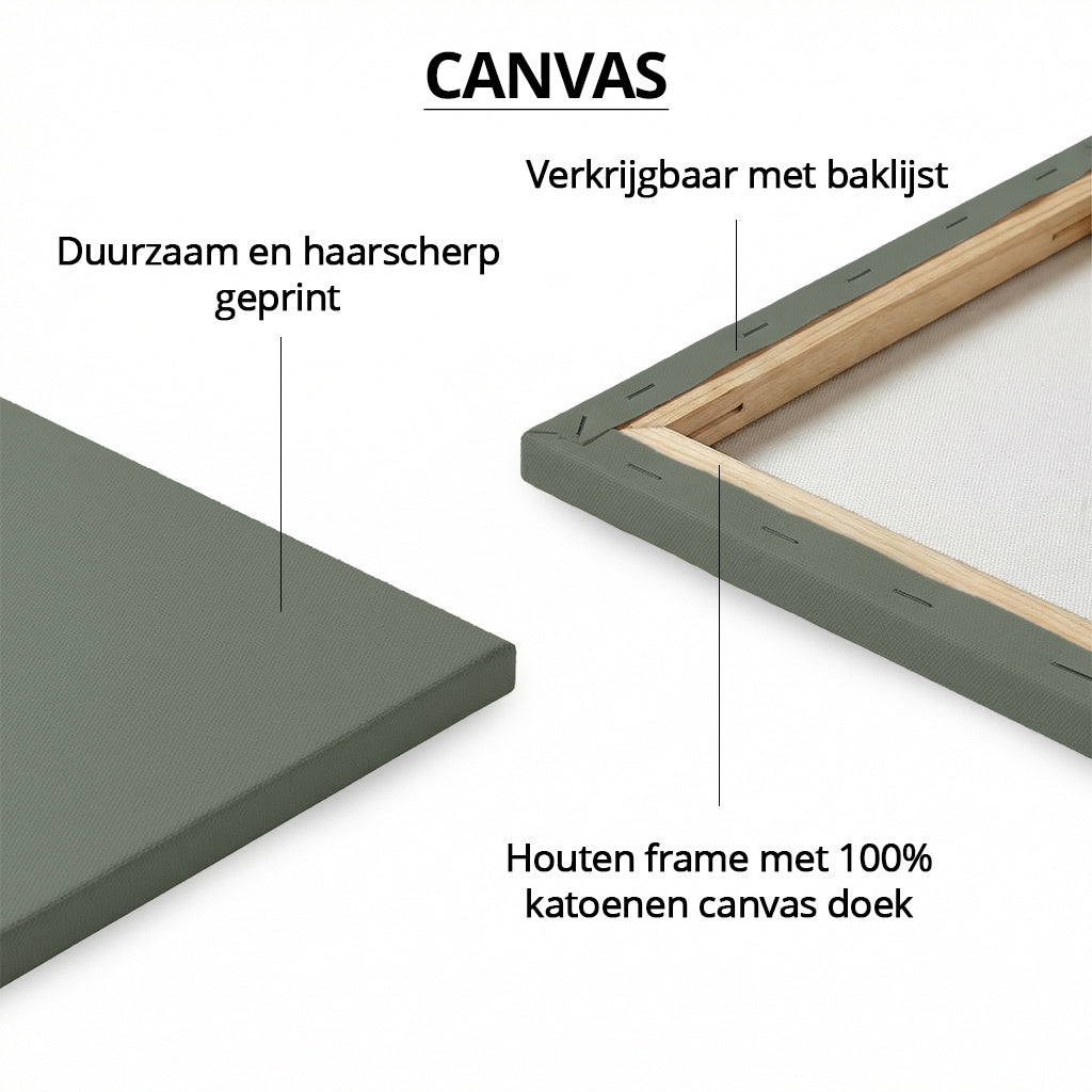 Birth Poster Stork Green