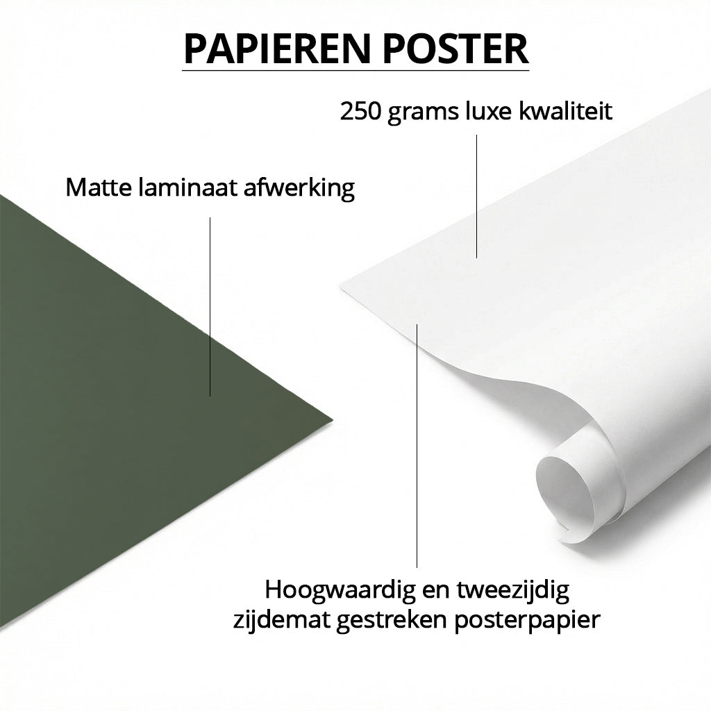 Birth Poster Stork Green