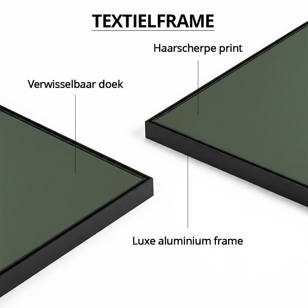 Birth Poster Stork Green