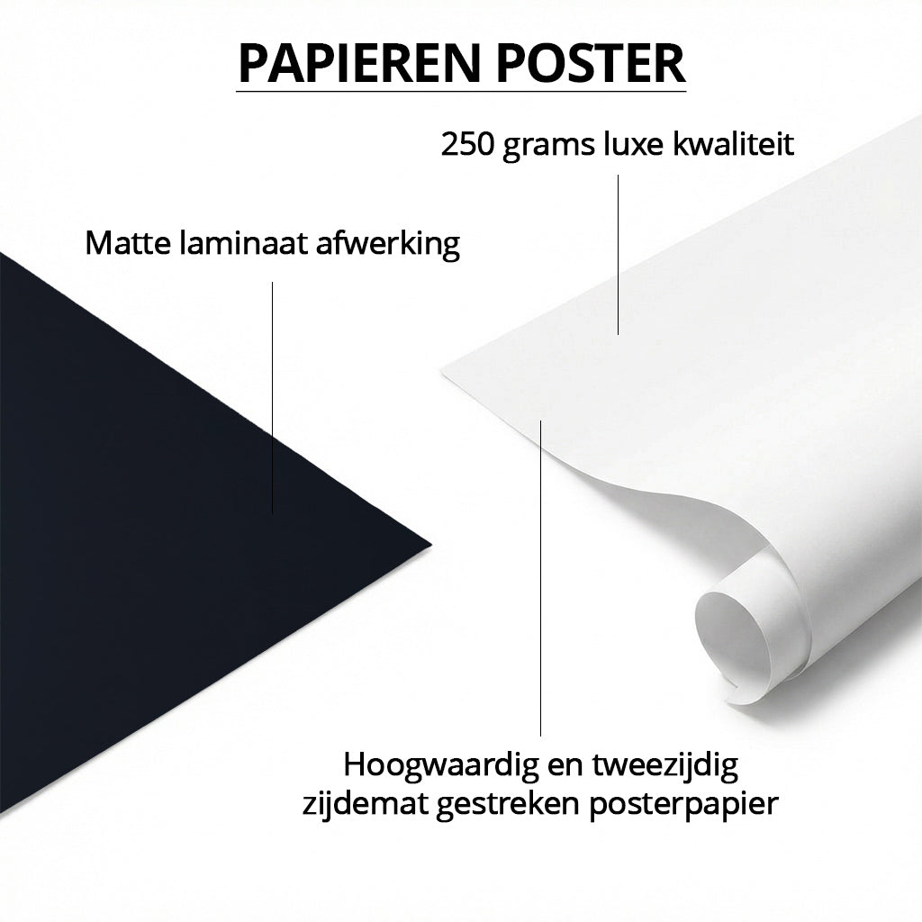 Birth Poster Stork Blue