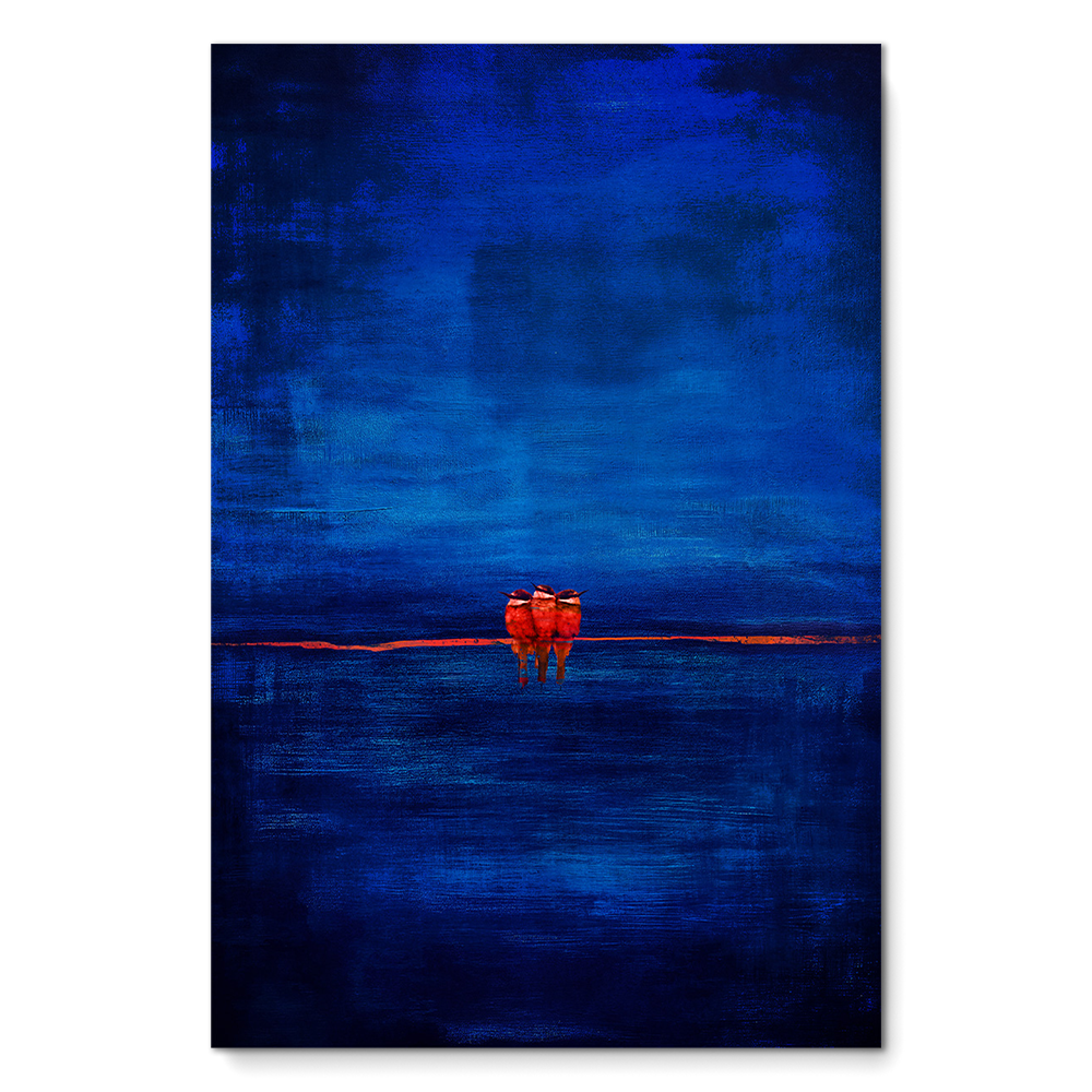 Three Little Birds Deep Blue