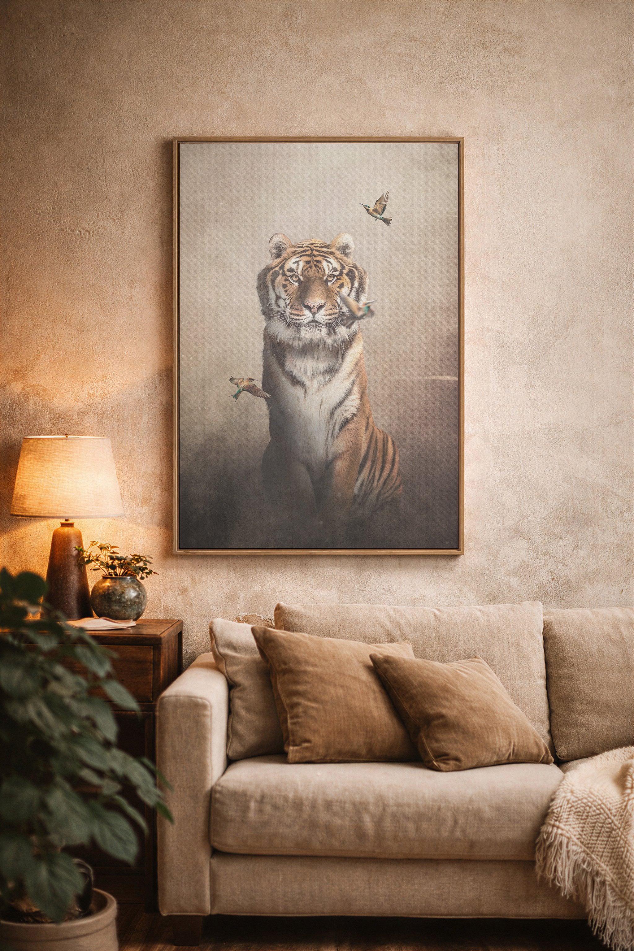 Tiger with Bee-eaters Light